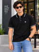 Men's Regular Fit Black Polo T-Shirt