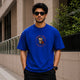 Thorns & Bones Royal Blue Oversized T-Shirt
