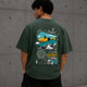 Explore More Olive Green Oversized T-Shirt