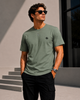 Dusty Sage Green Regular Fit T-Shirt