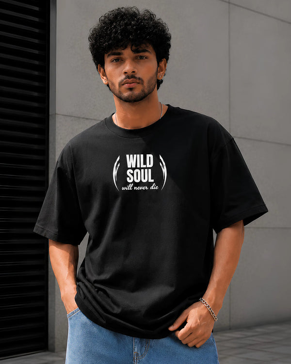 Wild Soul Black Oversized T-Shirt