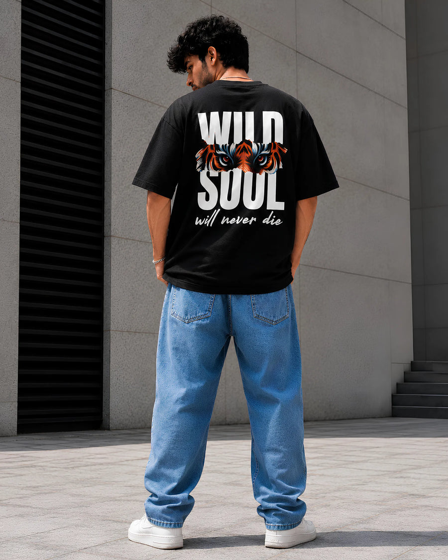 Wild Soul Black Oversized T-Shirt