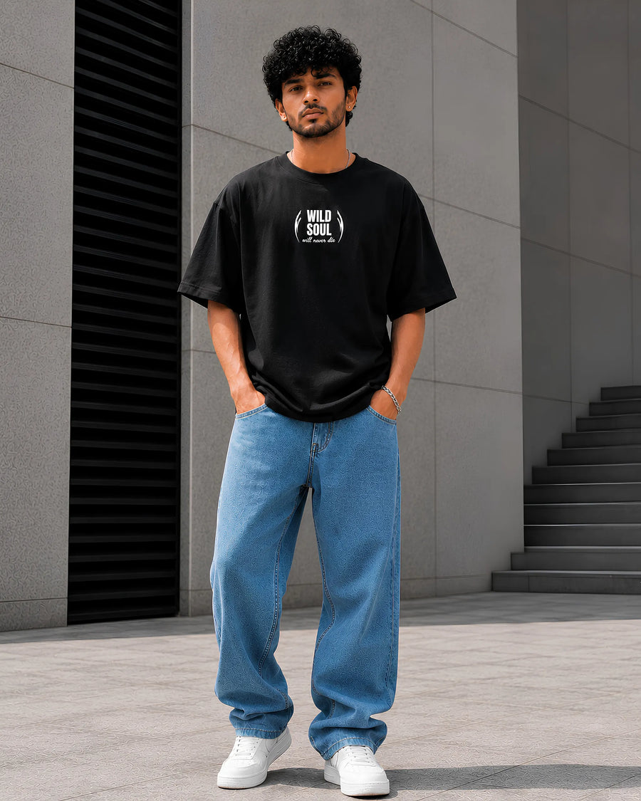 Wild Soul Black Oversized T-Shirt