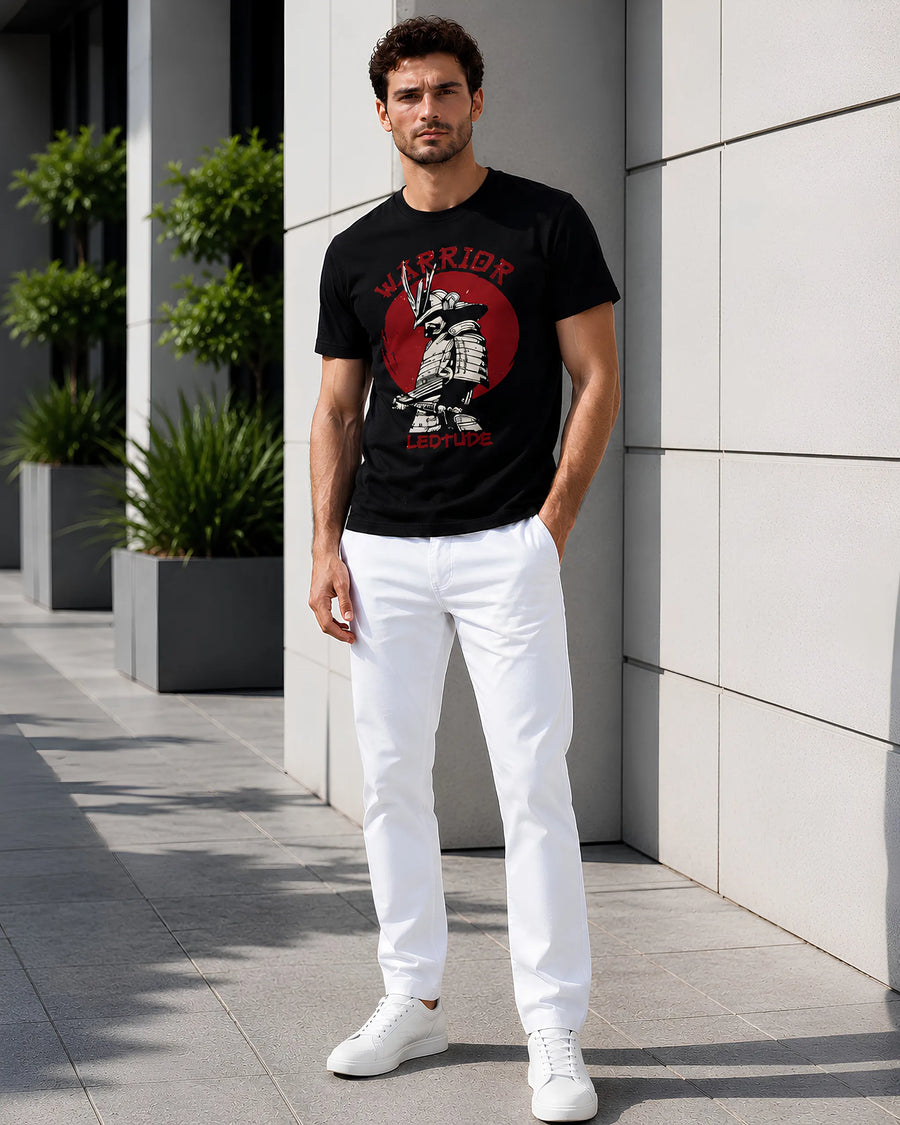 Warrior Spirit Black Regular Fit T-Shirt