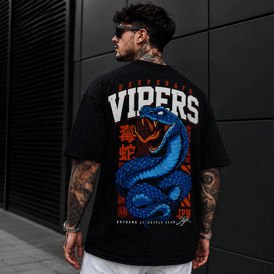Venom Vipers Black Oversized T-Shirt