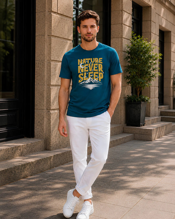 Nature Never Sleeps Regular Fit T-Shirt