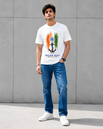 Indian Navy Pride Regular Fit T-Shirt