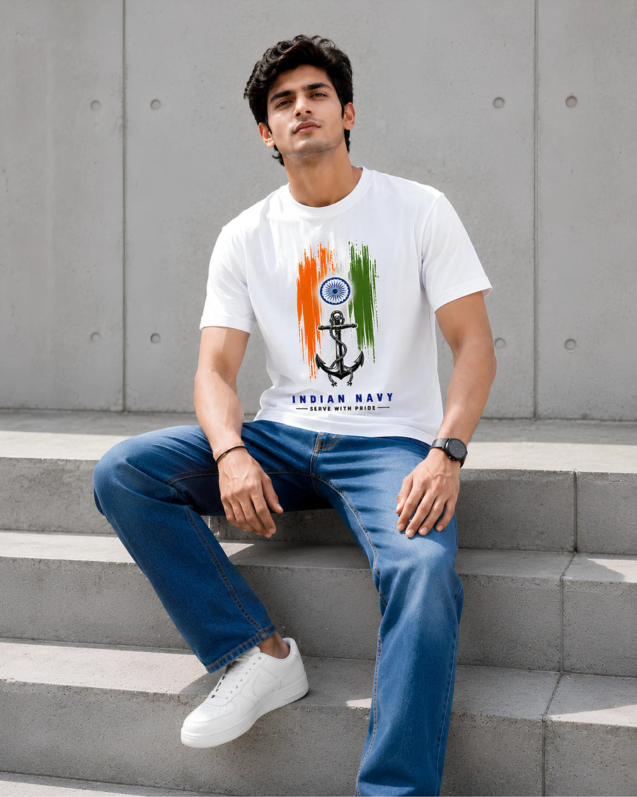 Indian Navy Pride Regular Fit T-Shirt
