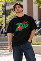 Men's Black Oversized 7UP Cherry T-Shirt