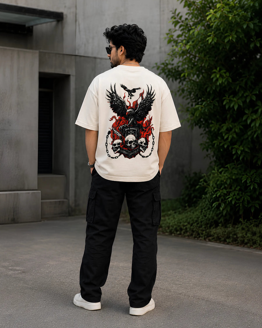 Jacke Diannies Eagle Skull Oversized T-Shirt