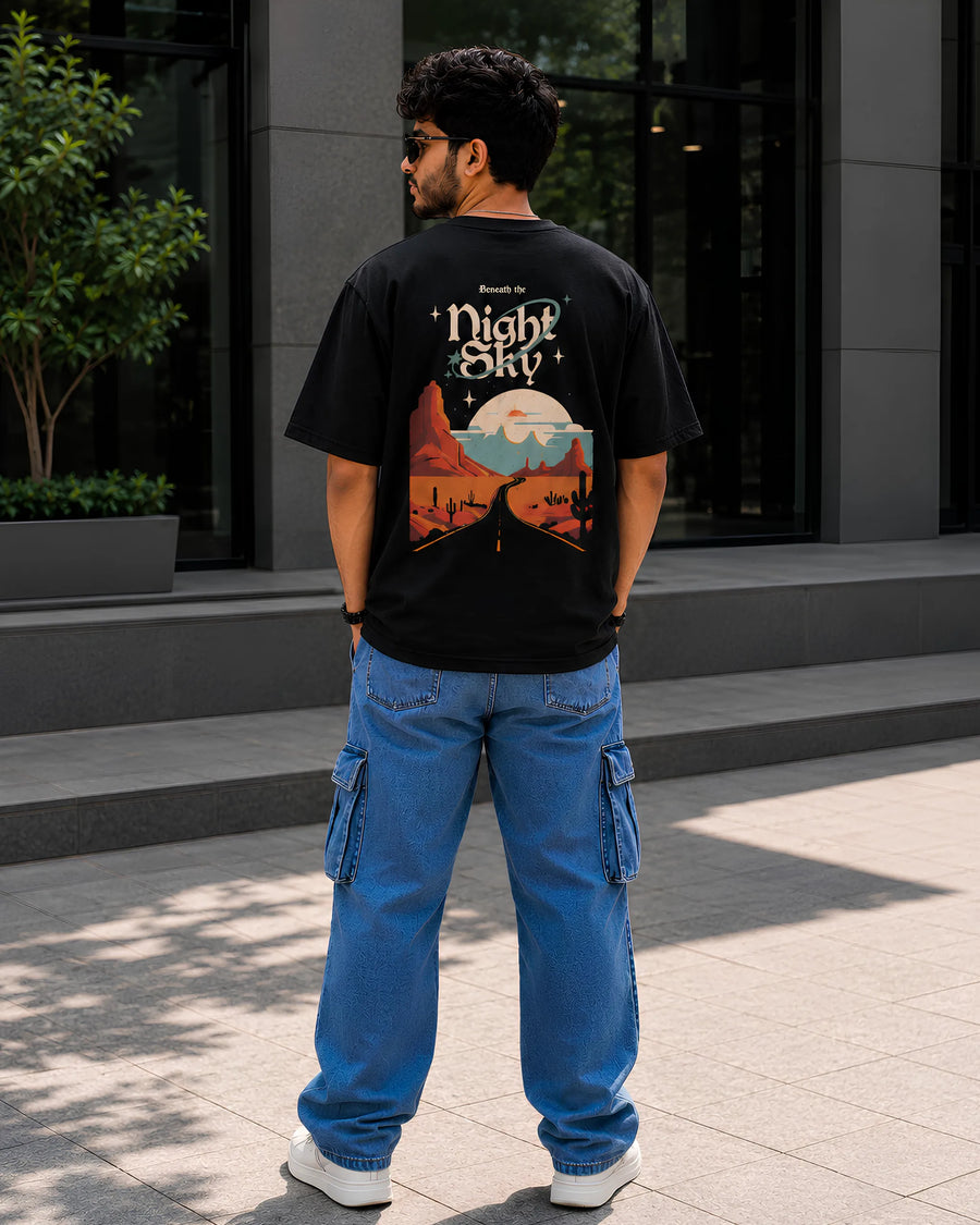 Night Sky Oversized T-Shirt