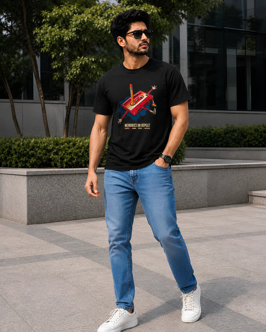 “Memories on Repeat” Retro Cassette - Regular Fit T-Shirt