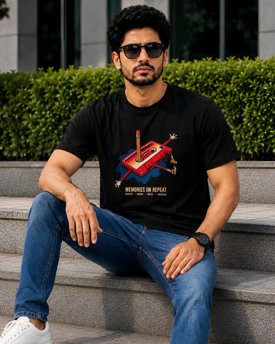 “Memories on Repeat” Retro Cassette - Regular Fit T-Shirt