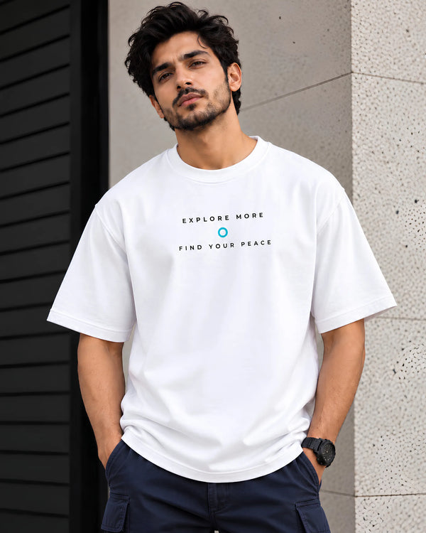 I Find My Peace Travel & Nature - Oversized T-Shirt