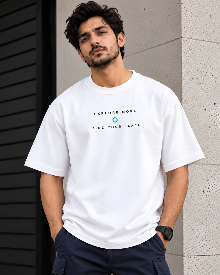 I Find My Peace Travel & Nature - Oversized T-Shirt
