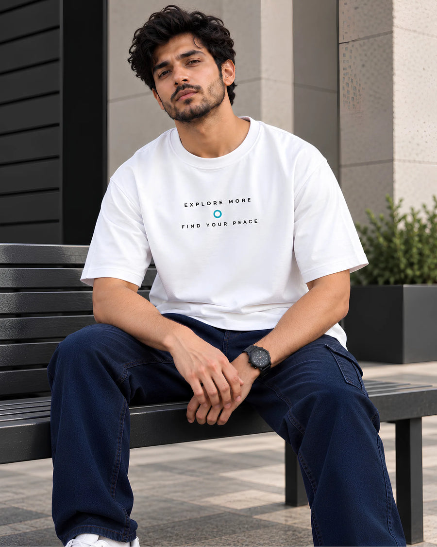 I Find My Peace Travel & Nature - Oversized T-Shirt