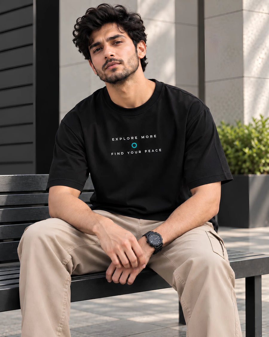 I Find My Peace Travel & Nature - Oversized T-Shirt