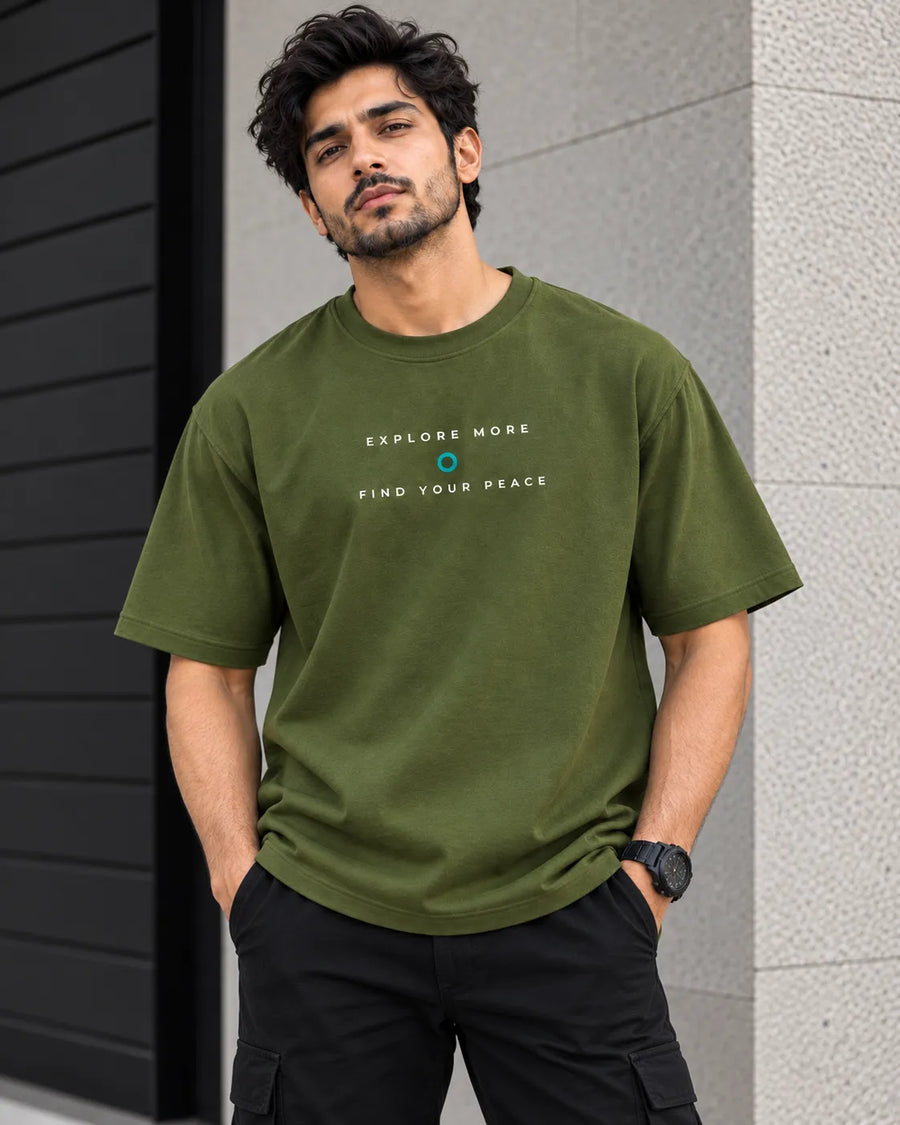 I Find My Peace Travel & Nature - Oversized T-Shirt