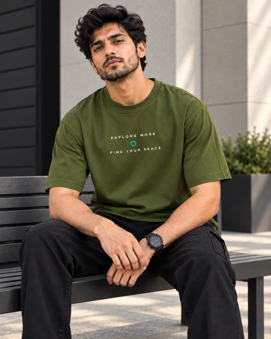 I Find My Peace Travel & Nature - Oversized T-Shirt