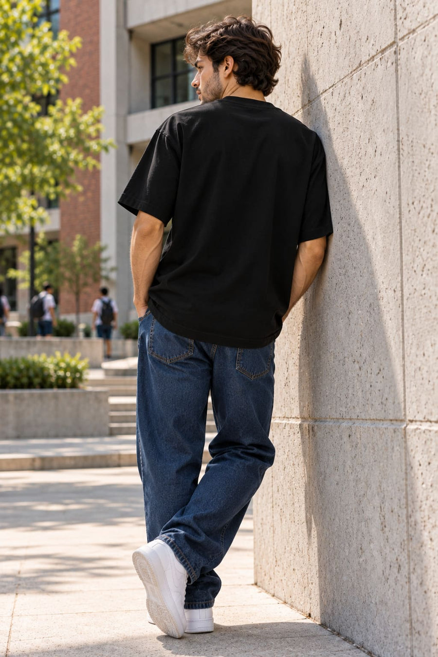Men's Black Oversized 7UP Cherry T-Shirt