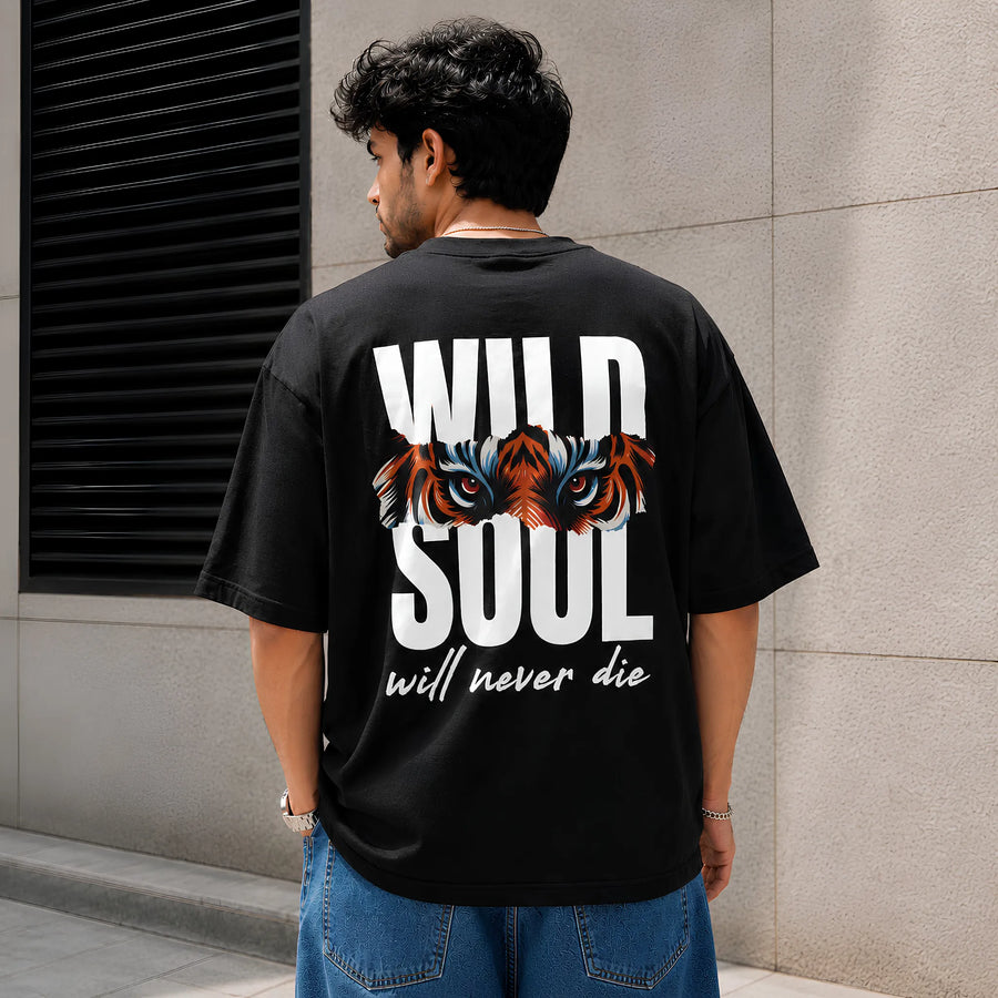 Wild Soul Black Oversized T-Shirt