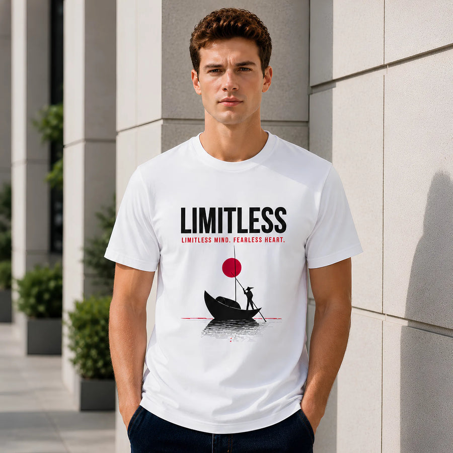 Limitless White Regular Fit T-Shirt