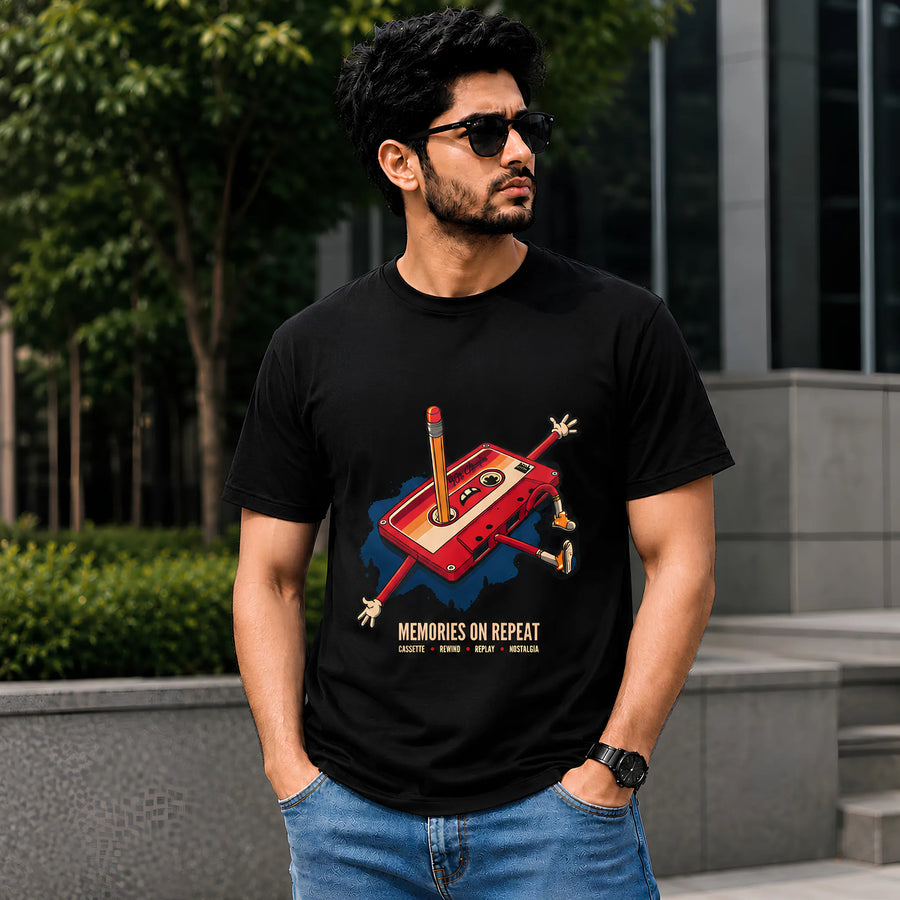 “Memories on Repeat” Retro Cassette - Regular Fit T-Shirt