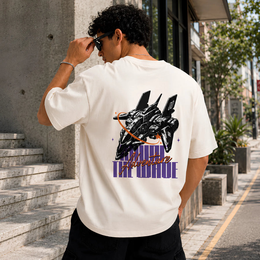Adventure The Future Off White Oversized T-Shirt