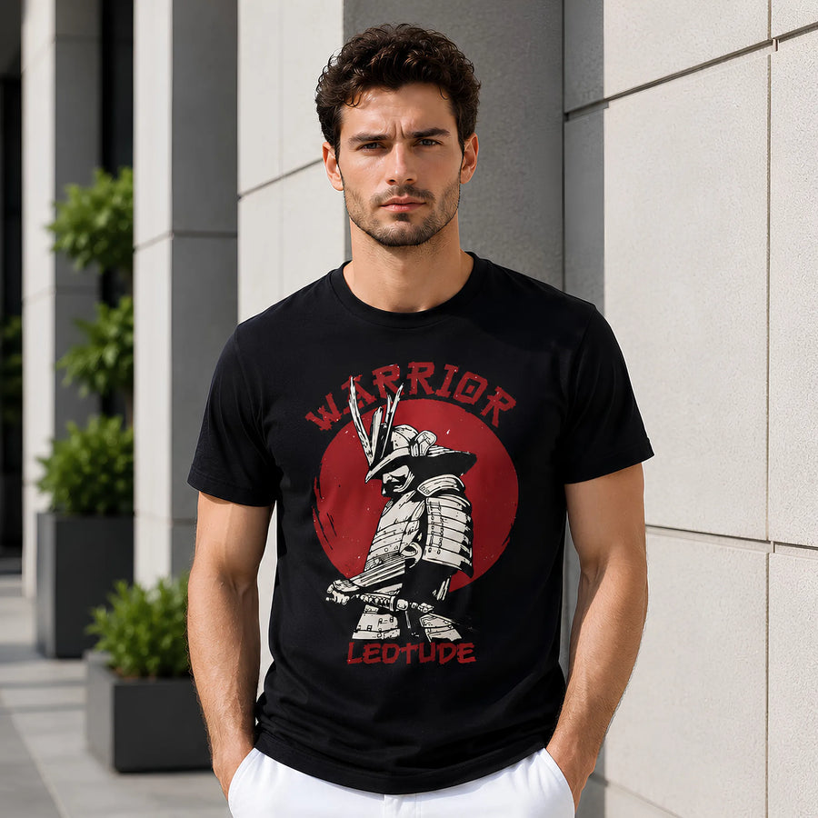 Warrior Spirit Black Regular Fit T-Shirt