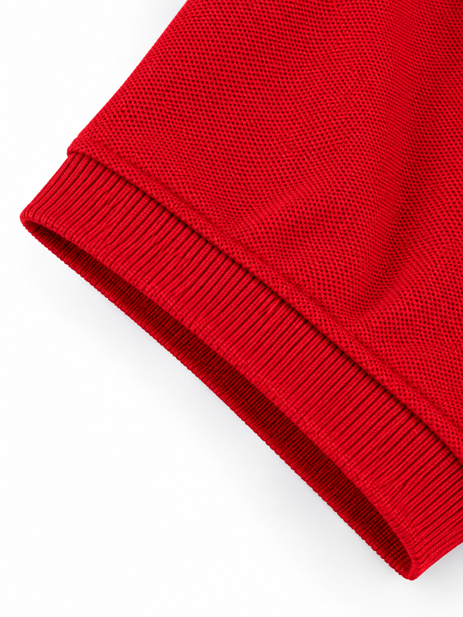 Men's Regular Fit Red Polo T-Shirt