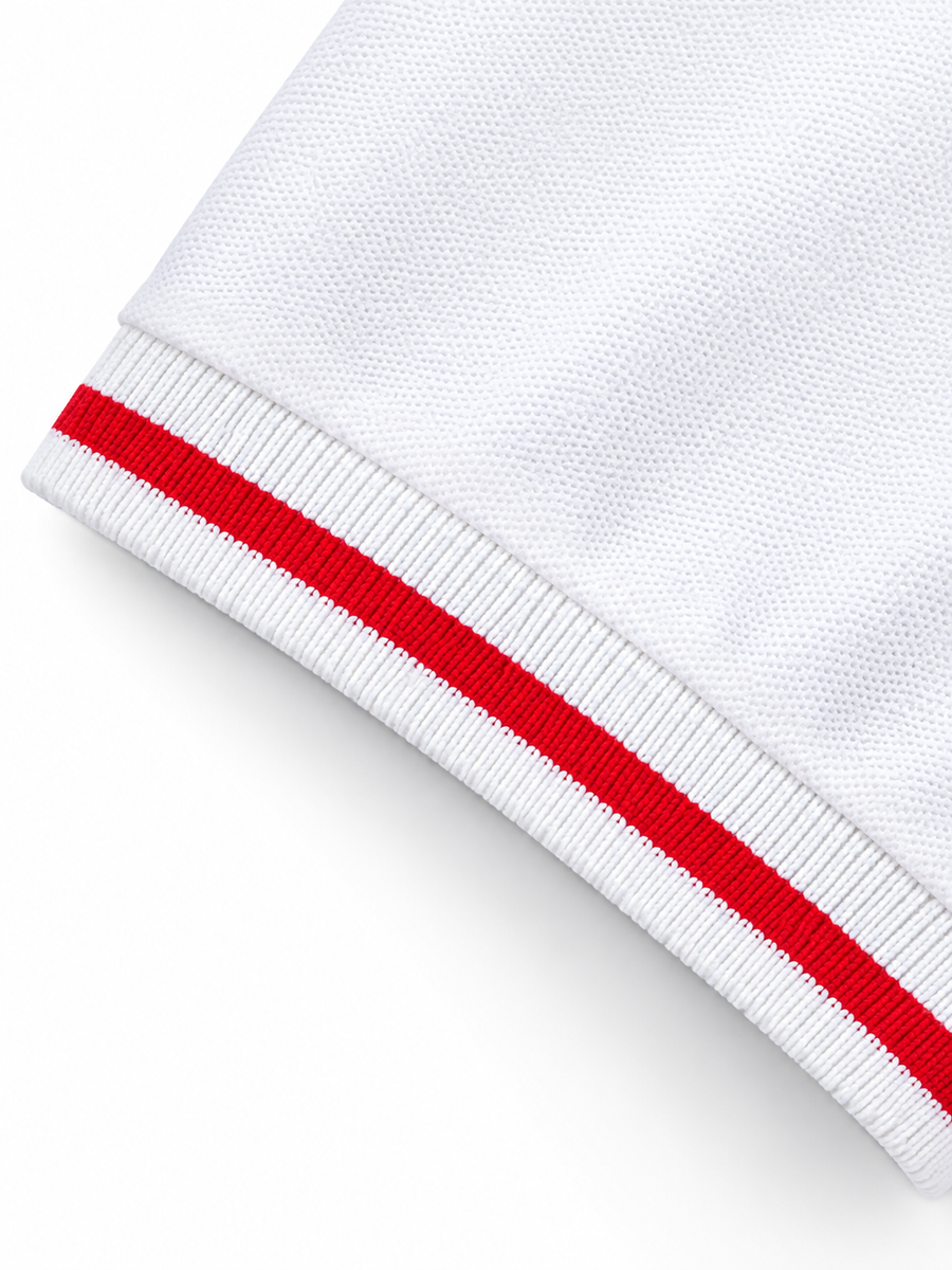 Men's Regular Fit White Polo T-Shirt