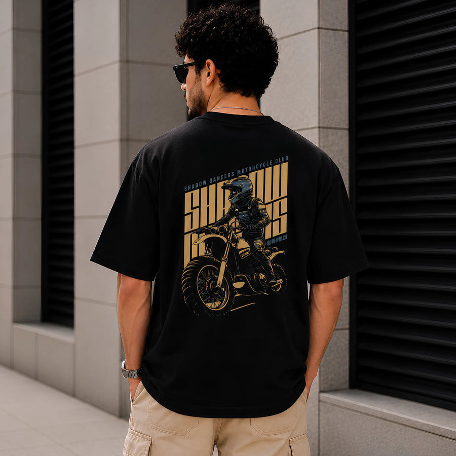 Shadow Riders Phantom Black Oversized T-Shirt