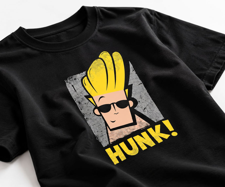 Men's Black Oversized Hunk Graphic T-Shirt