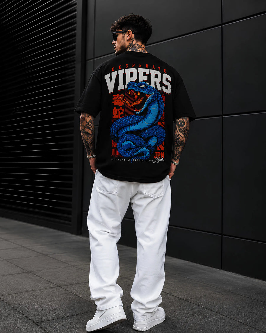 Venom Vipers Black Oversized T-Shirt