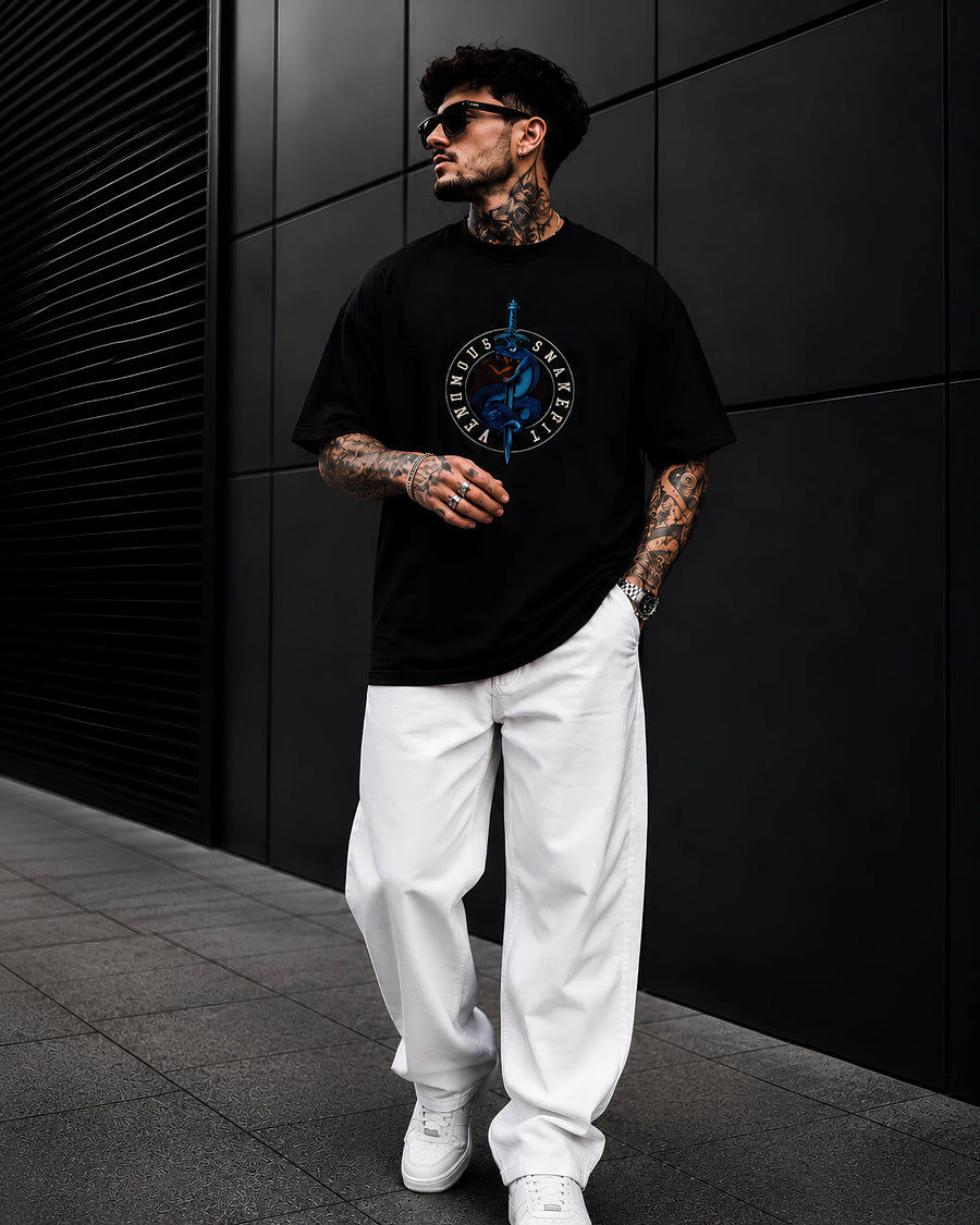Venom Vipers Black Oversized T-Shirt