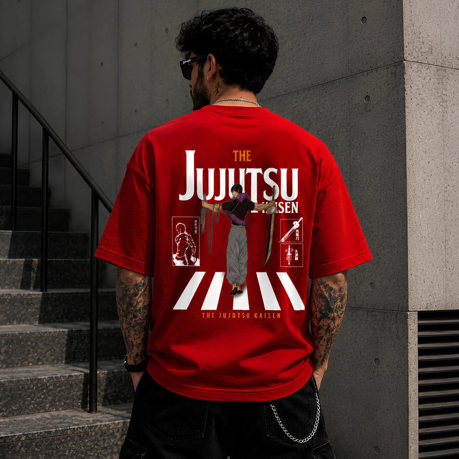 Jujutsu Legacy Red Oversized T-Shirt