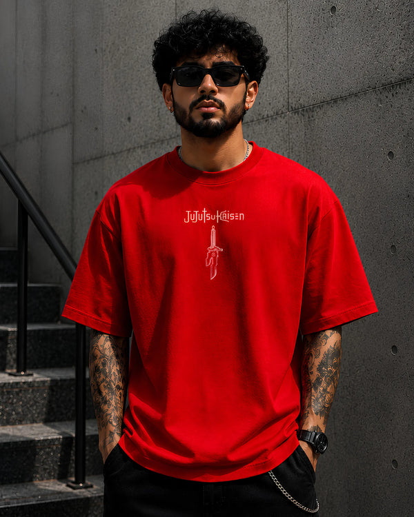 Jujutsu Legacy Red Oversized T-Shirt