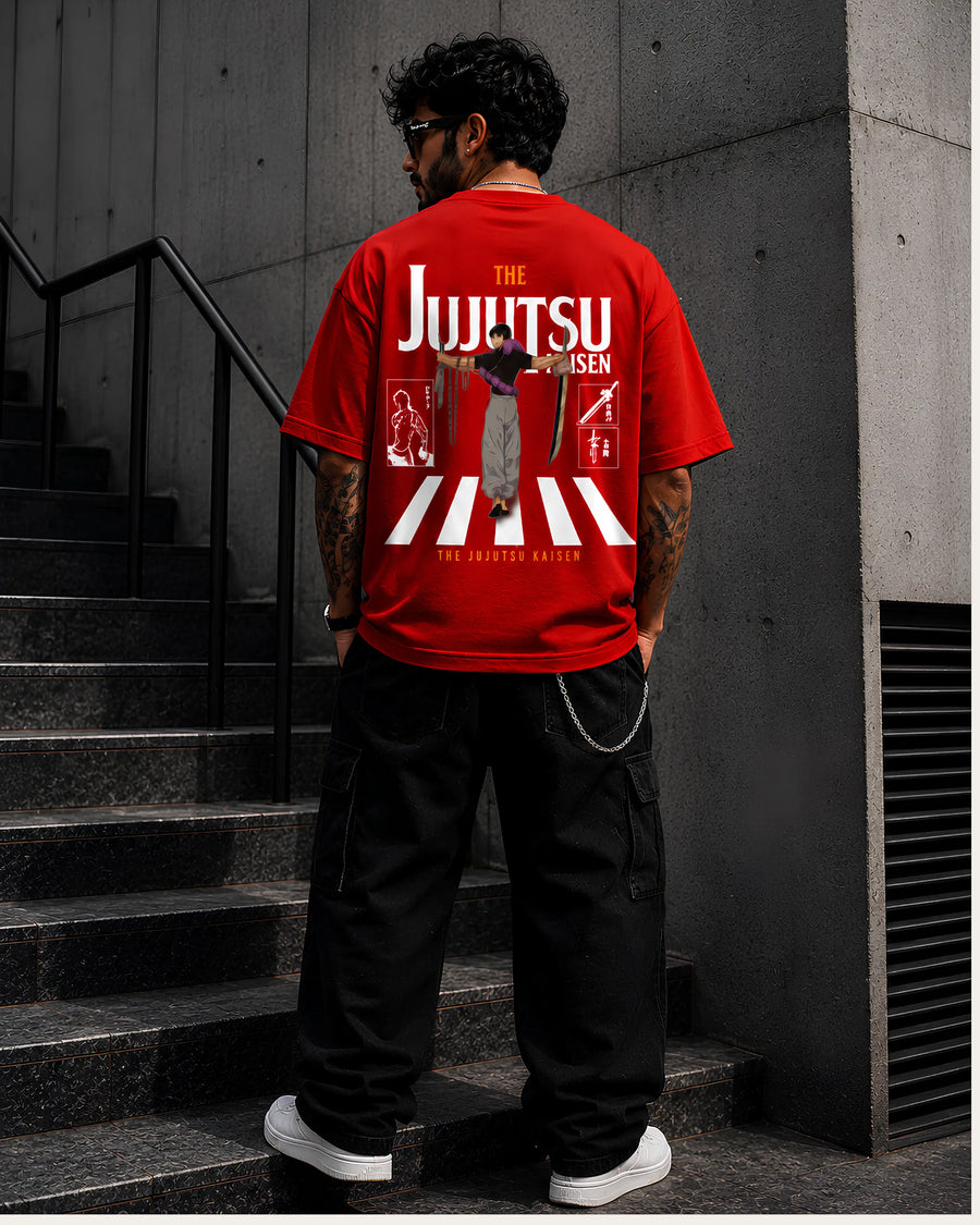 Jujutsu Legacy Red Oversized T-Shirt