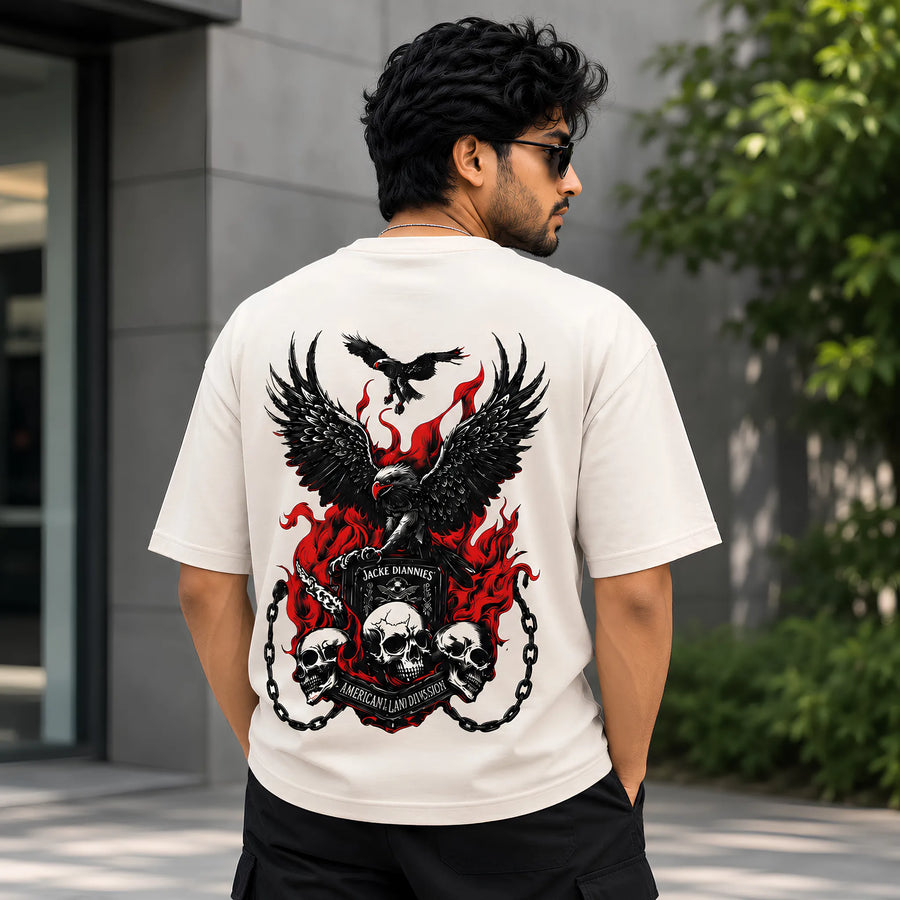 Jacke Diannies Eagle Skull Oversized T-Shirt