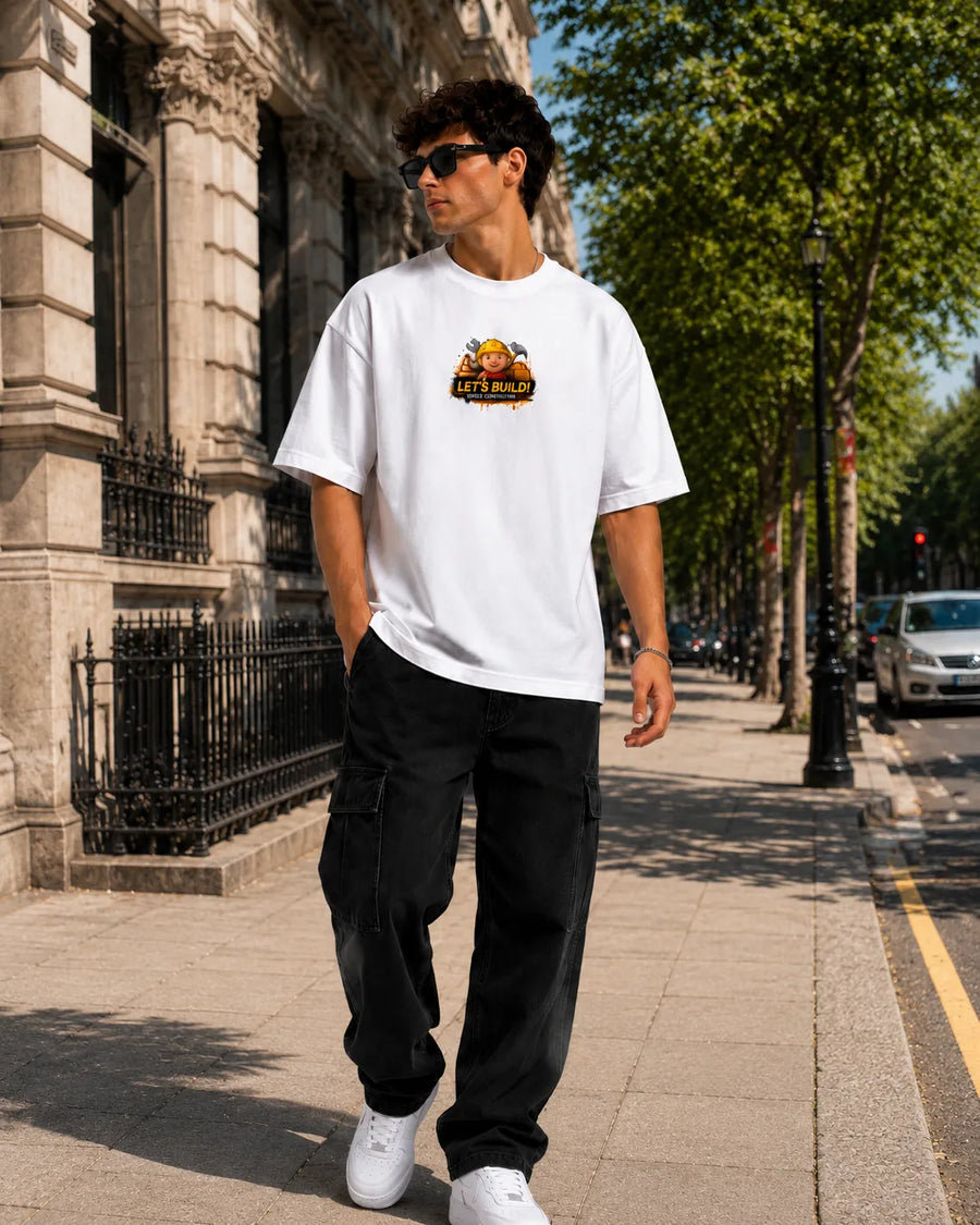 Built Different BOB White Oversized T-Shirt