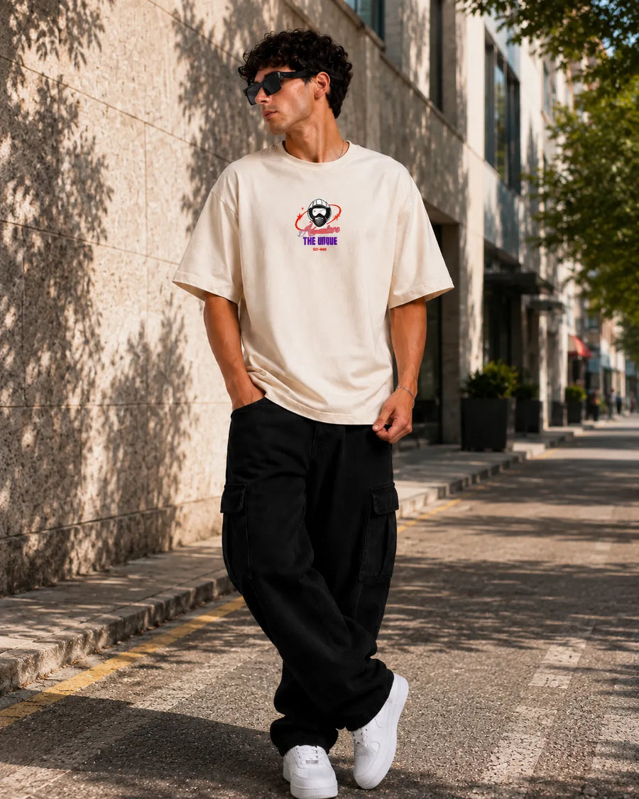 Adventure The Future Off White Oversized T-Shirt