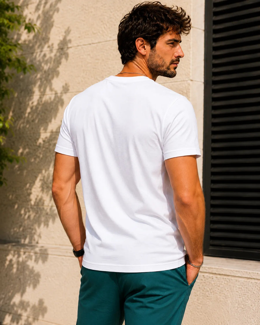 Wild Rider White Regular Fit T-Shirt