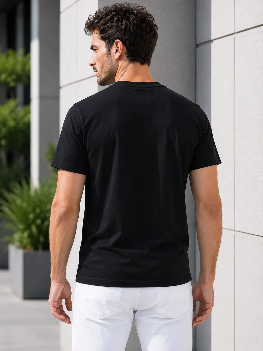Warrior Spirit Black Regular Fit T-Shirt