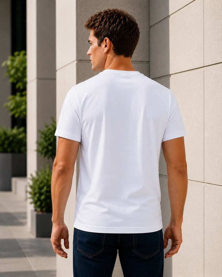 Limitless White Regular Fit T-Shirt
