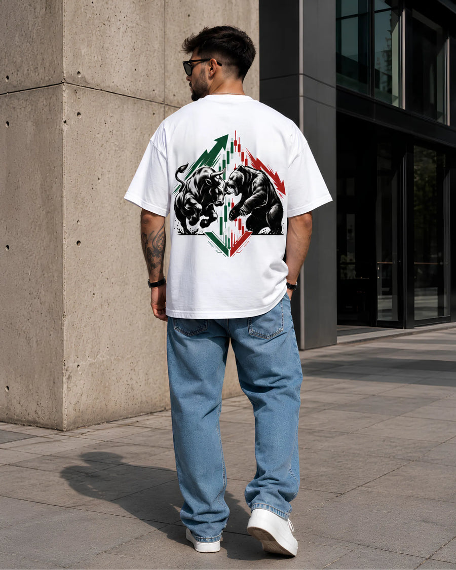Bull vs Bear Trader’s Club Oversized T-Shirt
