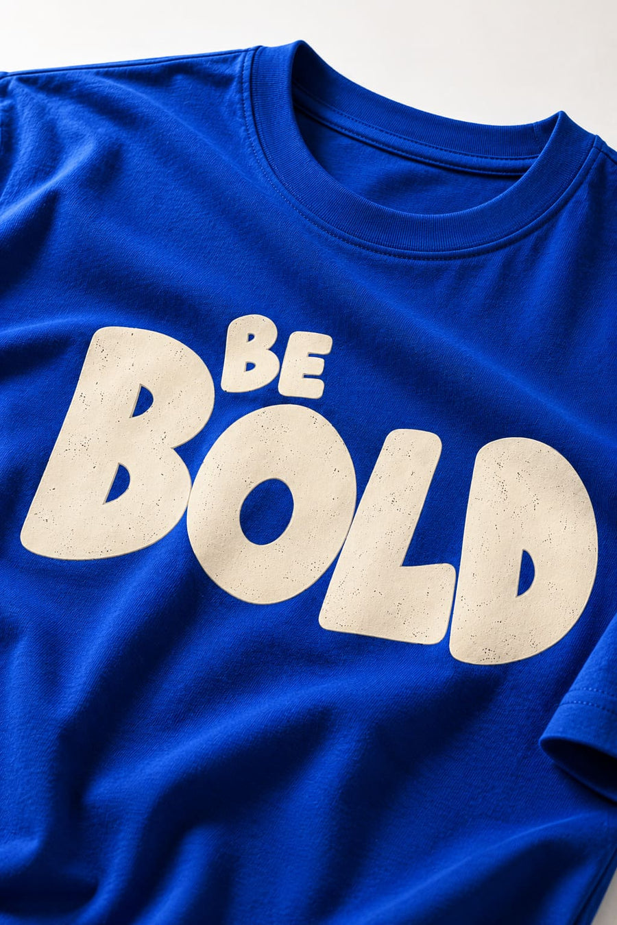 Men's Blue Oversized Be Bold T-Shirt
